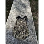 Club Monaco  Womens Dress Black‎ Gold Bodycon Floral Sexy Summer Spring Photo 6