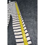 L.L.Bean  SWEATER SHIRT WOMEN SZ LARGE BEIGE BLUE 1/4 ZIP PULLOVER PREPPY Photo 5