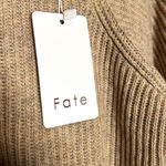 VICI NWT  Dennis Off the Shoulder Belted Mini Long Sleeve Sweater Dress Photo 3