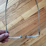 Foster Grant Vintage Titanium Light weight Silver half Rim frame Rectangle Metal Glasses Minimalist preppy fancy fashion Designer luxury some rusty gunmetal pewter unisex CT0915 AL 34 rimless Photo 3