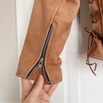 All State • brown leather motorcycle jacket insulated lined moto Indian logo Tan Size L Photo 11