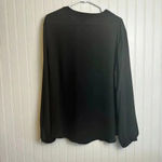 Torrid  Georgette Black Bow Tie Blouse Long Sleeve, Lightweight 2X E2 Photo 9