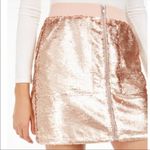 Bar III x Becca Tilley Sequin Utility Skirt in Rose Gold Medium Photo 2