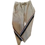 Maeve by Anthropologie Tan Plaid Pull on Pants Sz XS Photo 8