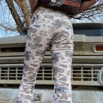 Peach Love California Camo Corduroy Bell Bottom Pants Photo 7