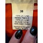 Sonia Rykiel Jacket Women Small Orange Blue Stripe Linen Double Breasted Blazer Photo 9