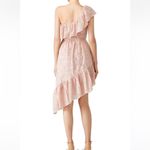 Love Shack Fancy Pamela One Shoulder Asymmetric Midi Dress Eyelet Lace Blush Pink Photo 2