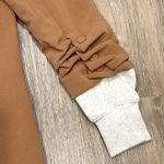 Cinq à Sept Cinq a Sept Khloe Hooded Blazer Womens 2 Tan Camel Jacket Knit Sleeve Hoodie Photo 11