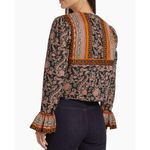 Love the Label Floral Cotton Jacket NWT Brown Photo 4