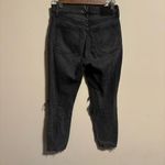 Abercrombie & Fitch The Skinny High Rise Gray Black Distressed Knee Size 4 (27S) Photo 5