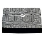 Tiana B. Modern Geometric Greek Patterned Black Swing Dress 22W Plus Size NWT White Photo 6