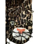 Nick & Nora  Leopard One Piece Sleepwear Footed Pajamas Womens Small Photo 3