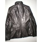 Marc New York New Womens Andrew Leather Jacket S Black Soft Quilted Shoulder Arm Photo 4