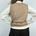 Brooks Brothers Vintage  Pure Merino Wool Sweater Vest in Tan | Size XL Photo 3