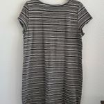 Loft Ann Taylor  Cotton Dark Stripe T-Shirt Dress Large Photo 1