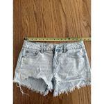 American Eagle  Light Wash Distressed Shortie Shorts Light Blue Size 4 Photo 8