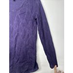 Vera Wang Simply Vera  Top XS Purple Long Sleeve  Knit Scoop Neck Photo 3