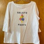 Talbots  T-Shirt Sorbet Party Tee Summer Travel Casual NWT Petite Plus 1XP Photo 0