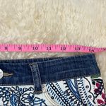 Vintage Havana Paisley / Floral Embroidered Frayed Denim Shorts 25 Photo 3