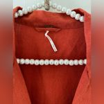 Free People Jacket M Burnt
Orange Linen Double breast Rust Orange Blazer Photo 4