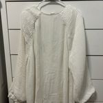 Veiled Collection White Pleated Blouse Size 2X Photo 5