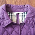 Burberry Purple Quilted Jacket Size Medium Photo 1