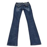 Miss Me Signature Slim Boot Cut Jeans Embroidered Bling Western Y2K Womens 27 Photo 1