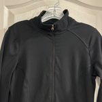 Champion Black Full Zip Mock Neck Athletic Jacket Top Small Photo 5