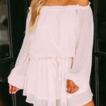 These Three Boutique Cream Off the Shoulder Swing Dress  Photo 0