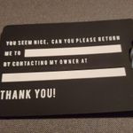 4/$30 Path Luggage Black Tag Born to Roam Photo 3