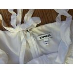 EXPRESS  White Ruffled Tiered Maxi Dress Size Medium Photo 8