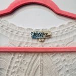 Rebellion  white lace cardigan duster size small floral Photo 2
