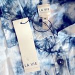 Rebecca Taylor La Vie Ink Tie Dye Jumpsuit in White/Navy Size XS New w/Tag MSRP $325.00 Photo 5