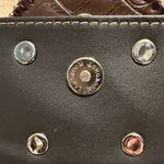 None Black Woven Wallet with large Fleur-de-Lis Accent Photo 2