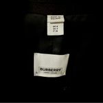 Burberry  Wool Cashmere Blend Leather Trim Tailored Coat Women US2 Photo 6