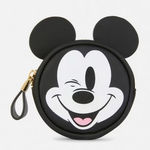 Primark NWT  Mickey Mouse winking Black Coin Purse Photo 0