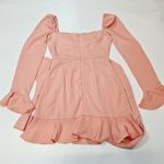 MORE TO COME Khloe Ruffle Sleeve Mini Dress in Blush Size XXS Photo 10