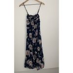 Rebecca Taylor Magnolia Silk-Blend Maxi Dress Womens Small Blue Floral Photo 1