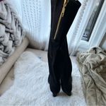 Ivanka Trump Black Almond Toe Suede Knee High Heeled Boots Size 6.5 NEW Photo 3