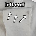 Vintage Off White Cotton Blend Open Front Blazer Jacket Size Medium Photo 8