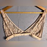 Free People Care FP Reya Lace Bralette in Cream. Size Large Photo 3
