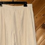Soft Surroundings  raw cotton crochet hem wide leg beach pants Photo 2