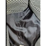 Liz Claiborne Blazer Womens Size 12 Black White Gingham Snap Closure Pockets Photo 6