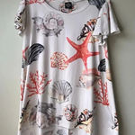 Cal Style Beach Theme T Shirt Dress Size Medium Photo 0