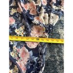 Meri Skye Women Tops Kimono 2X Blue Floral Polyester Open Front Photo 5