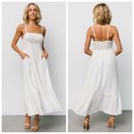 Baltic Born  Mikayla White Textured Tank Maxi Dress Photo 1