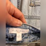 Denim Jean Blue Maxi Skirt by Hunter&Brown high front split frayed summer casual Size M Photo 4