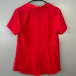 Dana Buchman  Blouse Red Short Sleeve Photo 3