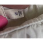 Faherty  Khai Beige Belted Tie Waist Puff Sleeve Square Neck Cotton Poplin‎ Dress Photo 6