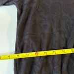 Maeve  by Anthropologie Lydia Floral Burnout Top Black Long Sleeve Wrap Top Small Photo 5